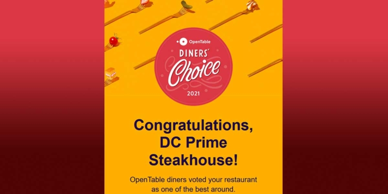Diners’ Choice Award – DC PRIME