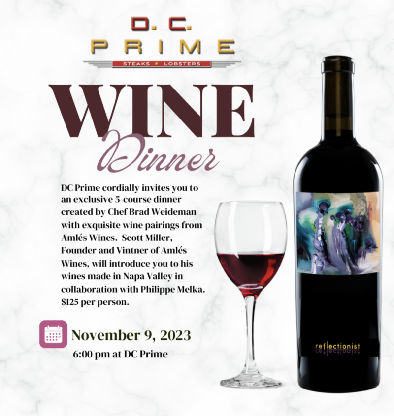 Exclusive Wine Dinner at DC Prime