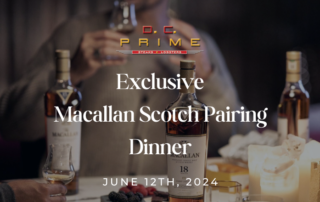 Exclusive Scotch Pairing Dinner at DC Prime